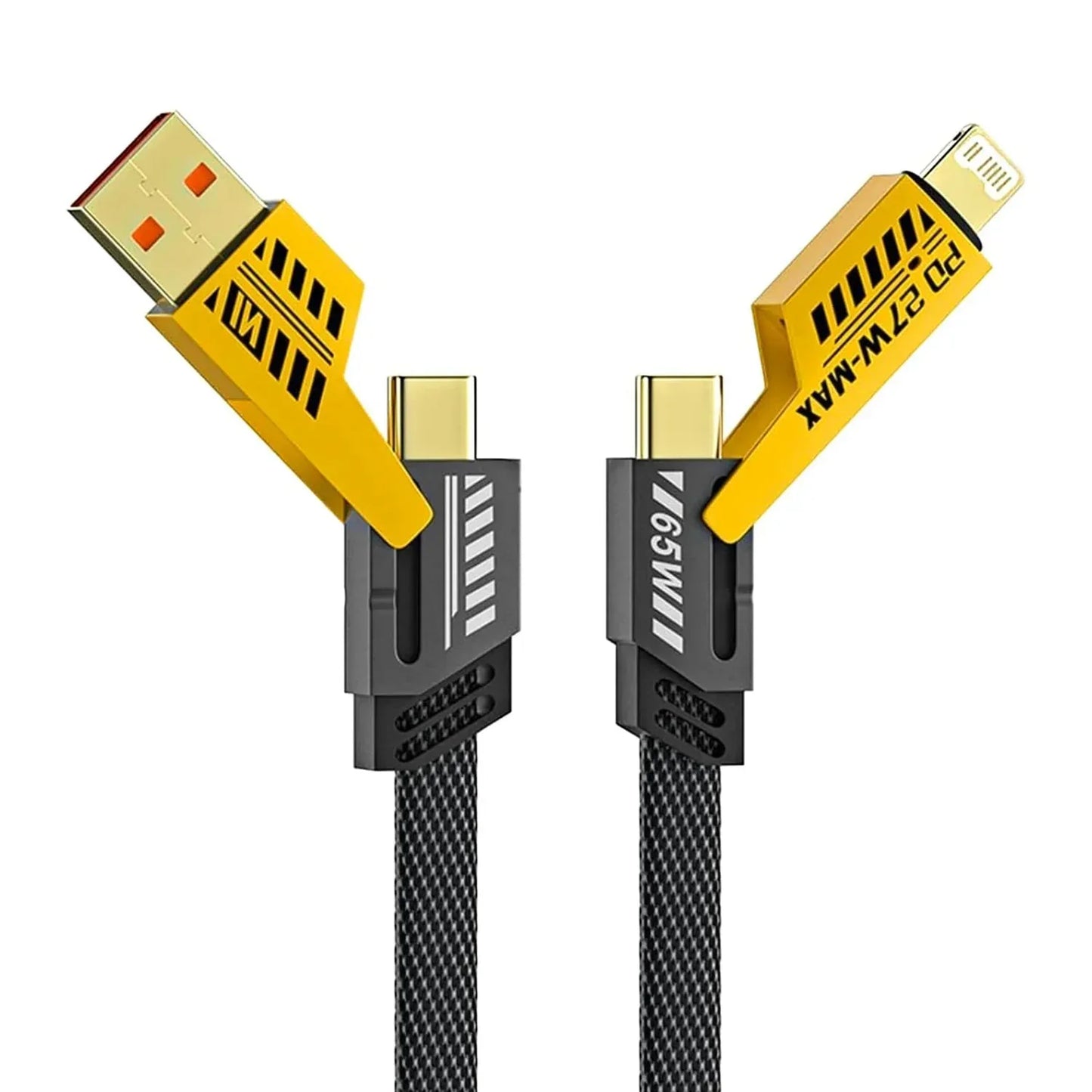 4 In 1 Fast Charging Cable (1 Pc Loose) - Zidbik