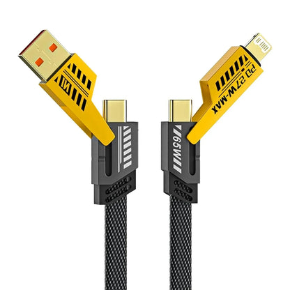 4 In 1 Fast Charging Cable (1 Pc Loose) - Zidbik