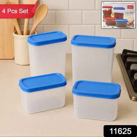 Apex Glory Plastic Storage Container Box Set (4 Pc) - Zidbik