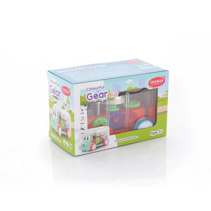 1996 Transparent Musical Mini School Bus Toy For Kids - Zidbik