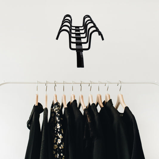 Double-row Metal Cupholder Rack Multi-purpose Iron Hanger With 6 Hooks (1 Pc) - Zidbik