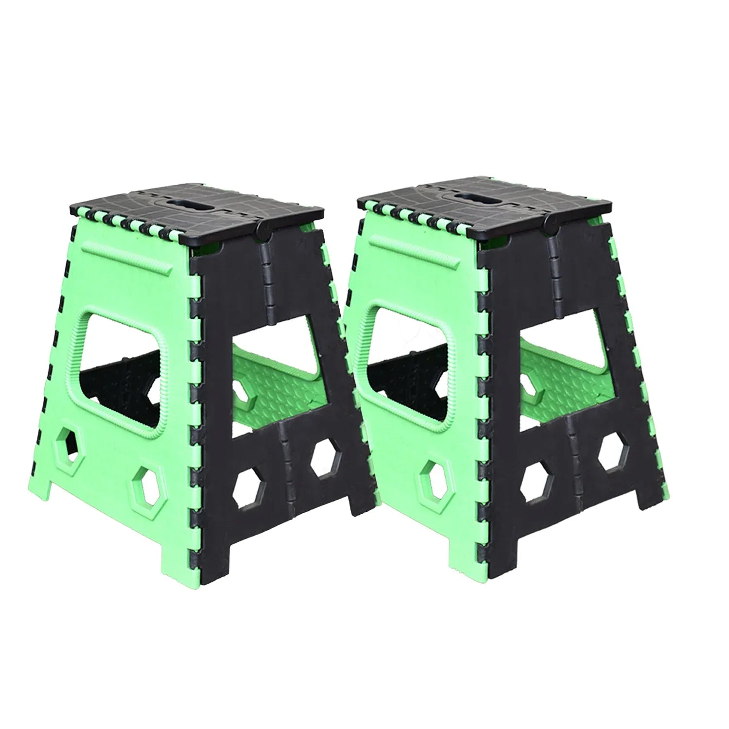 7050 1pc 18inch Folding Stool For Adults And Kids Also For Kitchen Stepping With (Brown Box) - Zidbik