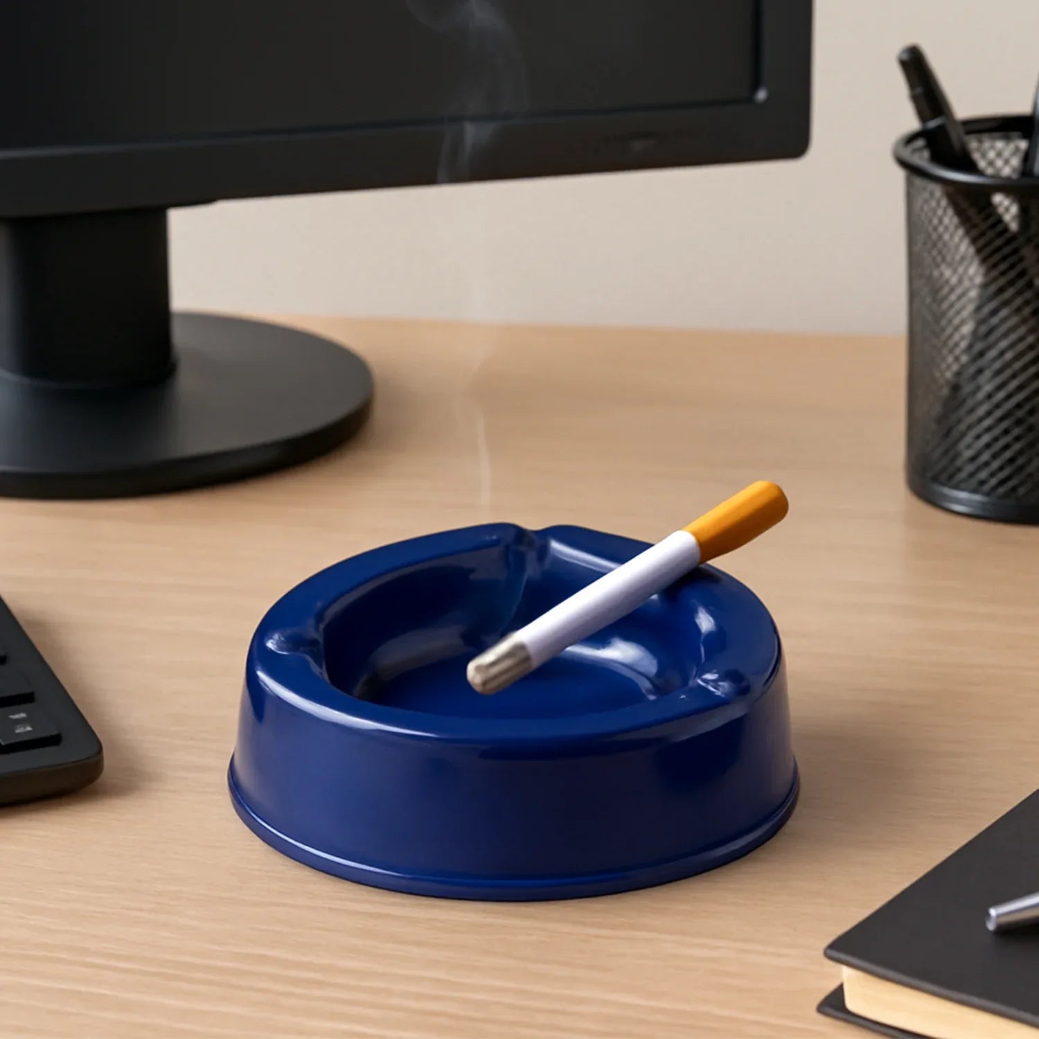 Oblivion Dark Blue Plastic +shtray (1 Pc) - Zidbik