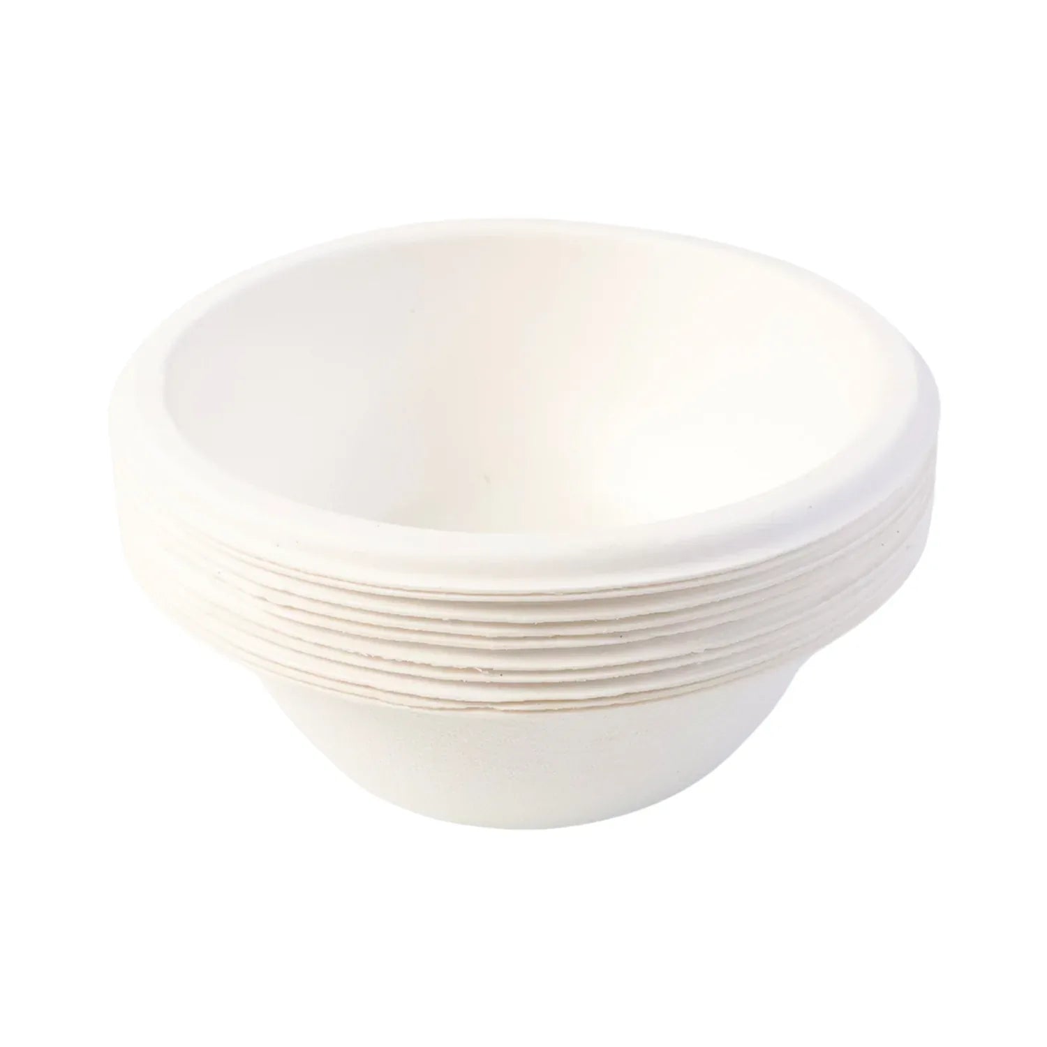 Freshee 180 Ml Round Compostable Bagasse Bow (10 Pc) - Zidbik