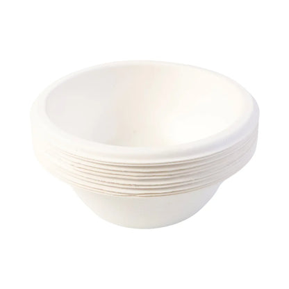 Freshee 180 Ml Round Compostable Bagasse Bow (10 Pc) - Zidbik