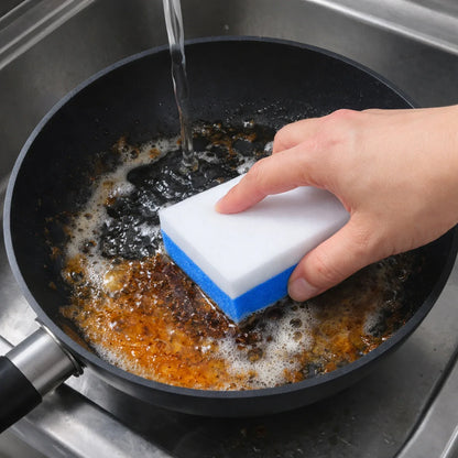 Dual Layer Cleaning Sponge Eraser Pads (2 Pc) - Zidbik