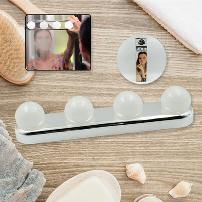 6189 Glow Make Up Light Portable Cosmetic Kit Battery Powered Mirror Lighting Super Bright - Zidbik