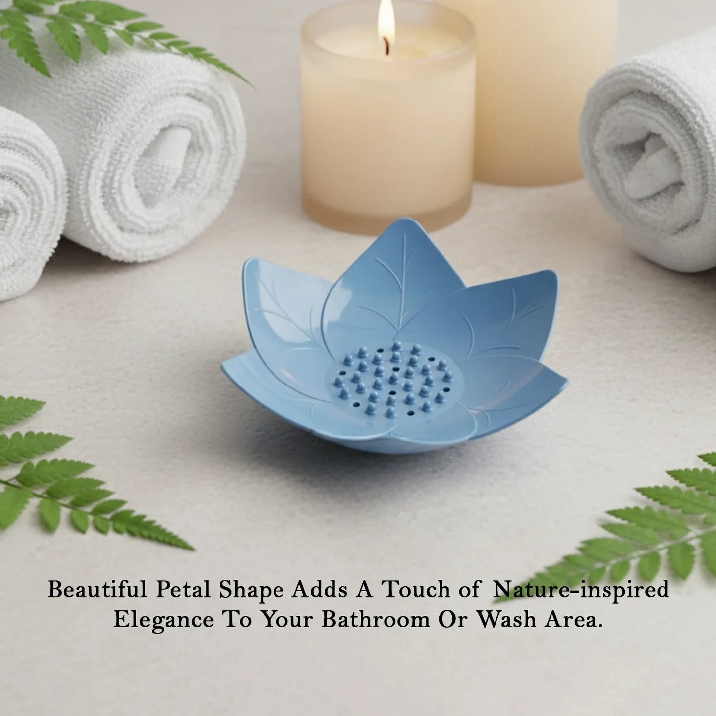 Supermom 3-piece Lotus Blossom Design Soap Holder Set - Zidbik