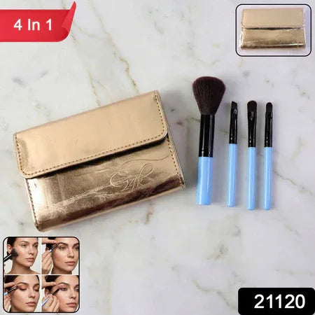 4-in-1 Professional Makeup Brush Set (1 Pc) - Zidbik