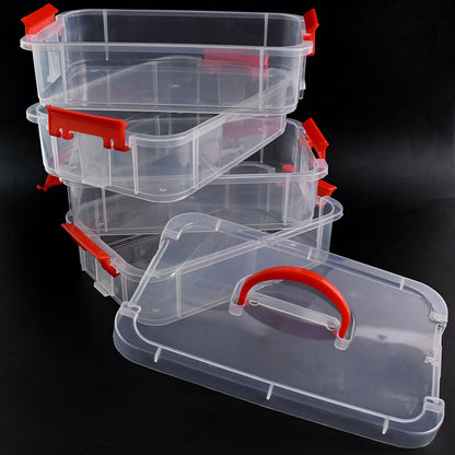 4-layer Transparent Multipurpose Plastic Storage Box - Zidbik