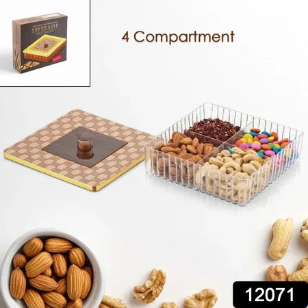 Plastic Super King Exclusive Mukhavasdani Dry Fruit Boxes (1 Pc) - Zidbik