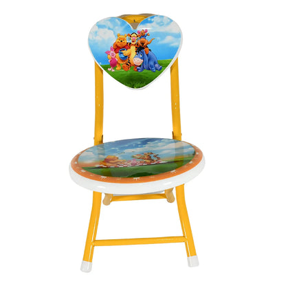 17761 Heart Shape Kids Chair Cartoon Printed Foldable Kids Children Folding Chair For Playrooms Schools Daycares And Home. Metal And Fibre Body Picnic Beach Camping Chair (1 Pc) - Zidbik