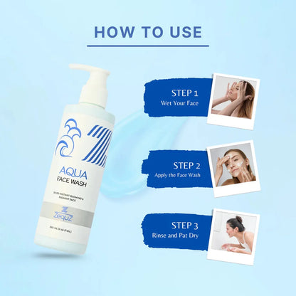 Zequz Hydrating Aqua Face Wash - (1 Pc 250 Ml) - Zidbik