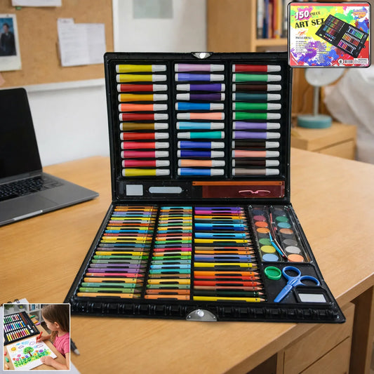 150 Piece Complete Art And Drawing Color Kit - Zidbik