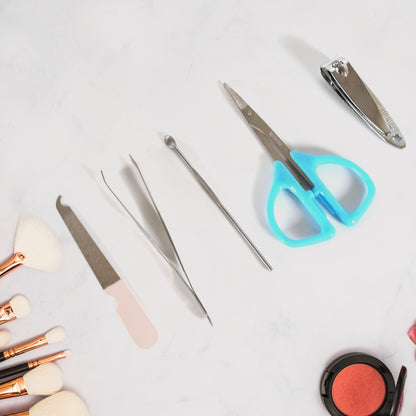 12605 5-in-1 Stainless Steel Professional Manicure Set with Nail Cutter, Scissors & Grooming Tools - Zidbik