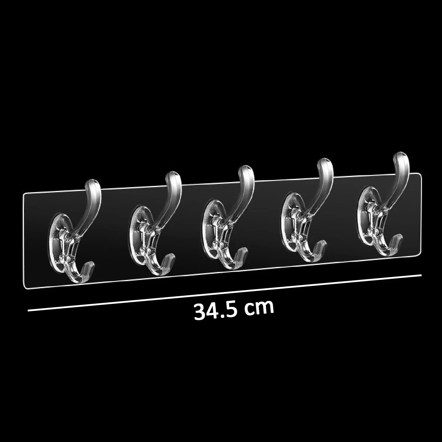 4992 Adhesive Transparent Heavy Duty Wall Hook - Zidbik