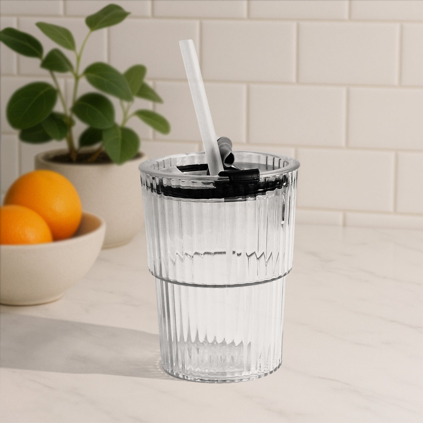 450 Ml Monaco Premium Transparent Plastic Cup - Zidbik