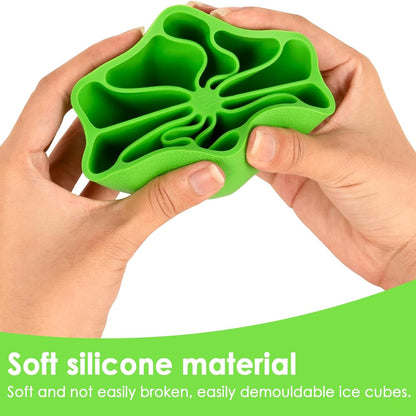 Lemon Shape Flexible Silicone Ice Cube Tray  8-slot Round Ice Mold (1 Pc) - Zidbik