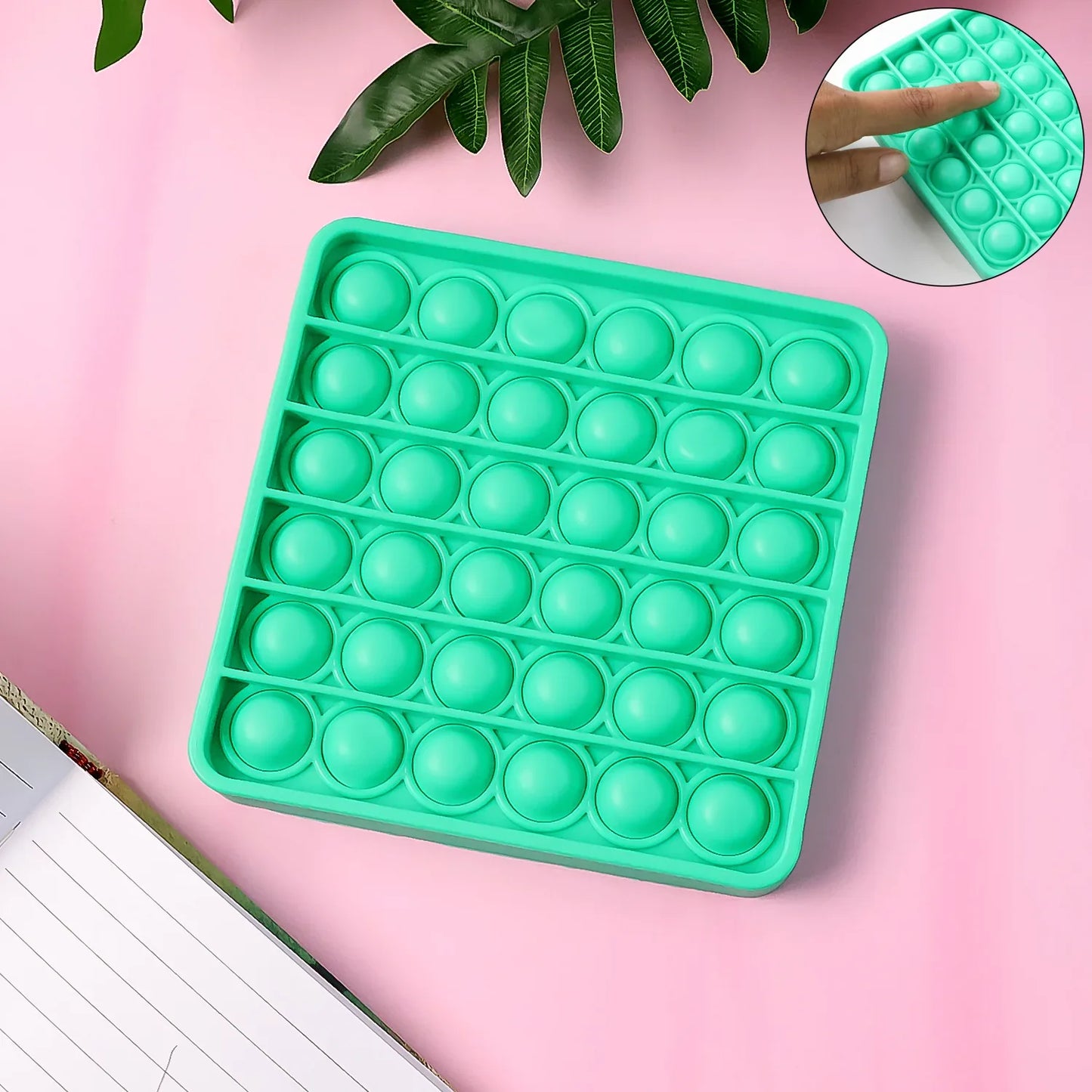Premium Square Shape Silicone Pop It Fidget Toy (1 Pc) - Zidbik