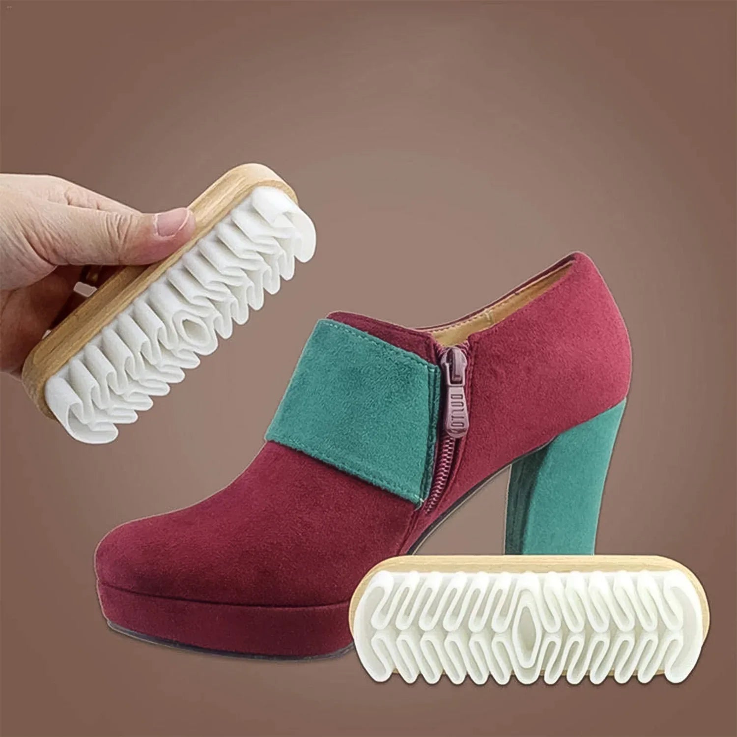 Shoe Cleaning Brush For Shoes Boot Rubber Brush (1 Pc) - Zidbik