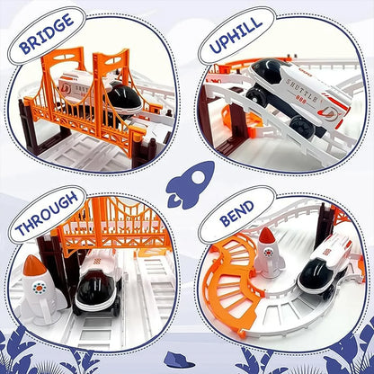 Outer Space Race Track Set For Kids Toys (1 Set) - Zidbik