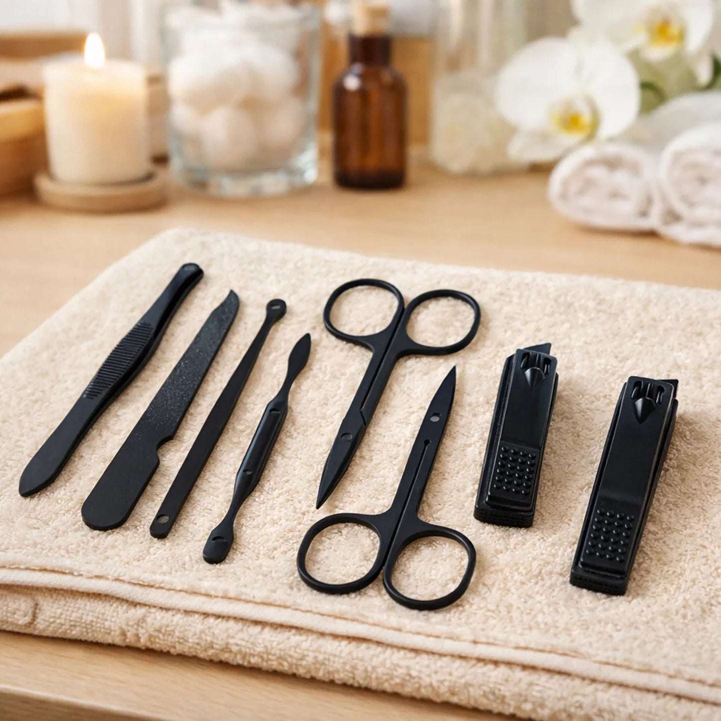 7 In 1 Premium Manicure Pedicure Grooming Kit (Mix Design) - Zidbik
