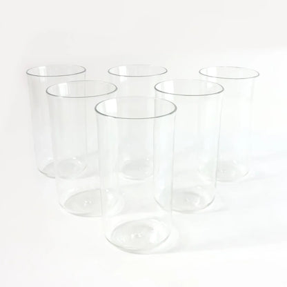 Glossy Plastic Glass Set (6 Pc 300 Ml) - Zidbik
