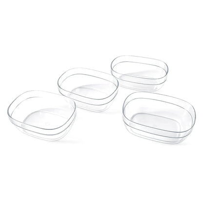 Transparent Multipurpose Serving Bowl Set (4 Pc Set) - Zidbik