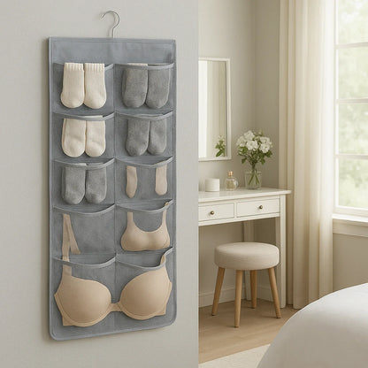 Under Garment Organizer Hanging Storage Bag (80 X 38 Cm 1 Pc) - Zidbik