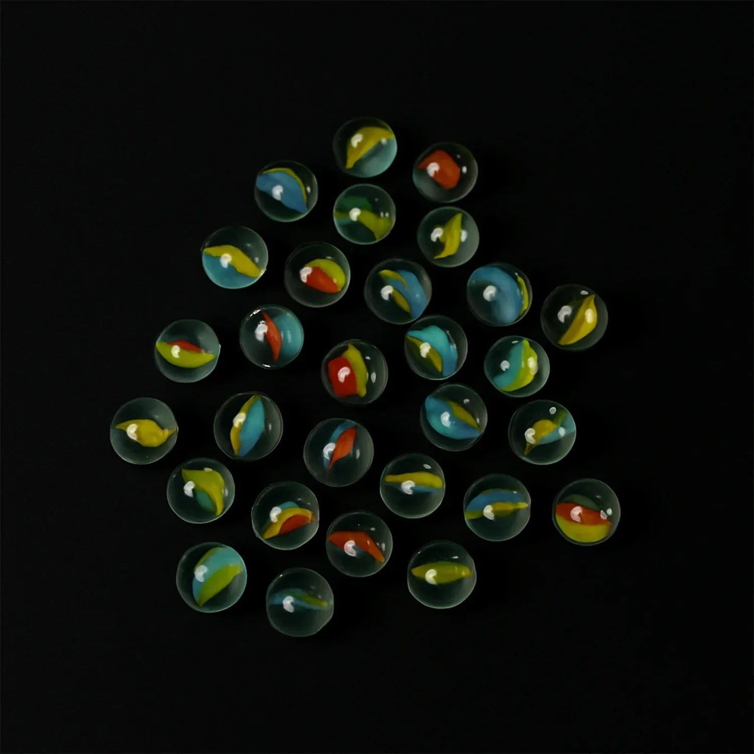 Glass Marbles For Kids Approx 35 (35 In 1) - Zidbik