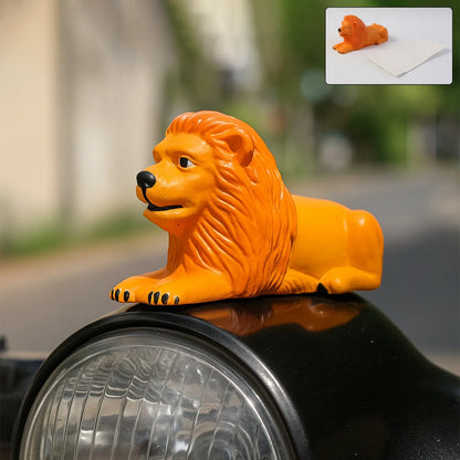 Premium Oranje Plak Leeuw Lion Car Dashboard Toy (1 Pc) - Zidbik