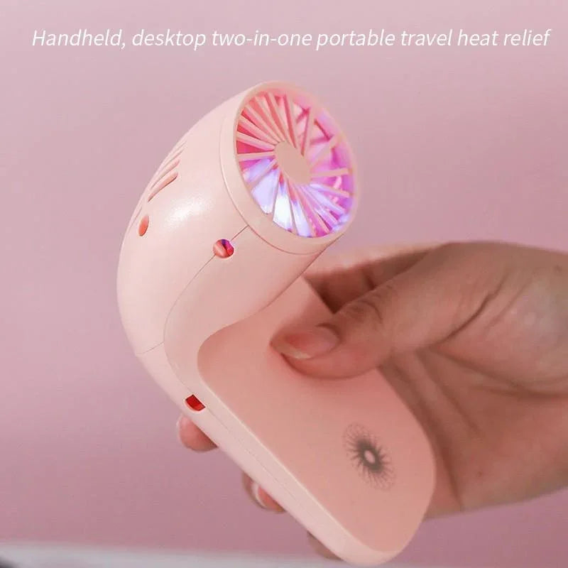 4814 Portable Mobile Phone Holder Fan Personal Fan Multi- Function Fan Handheld Charging Fan (Battery Not Include) - Zidbik