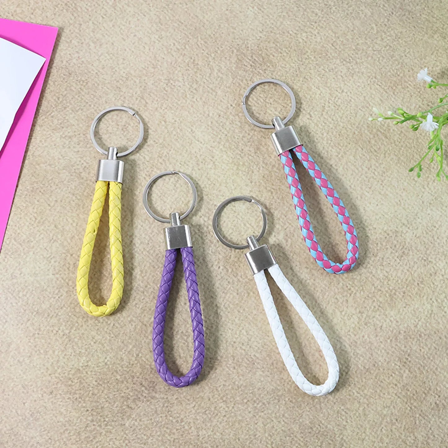 Braided Loop Keychain Set (4 Pc) - Zidbik