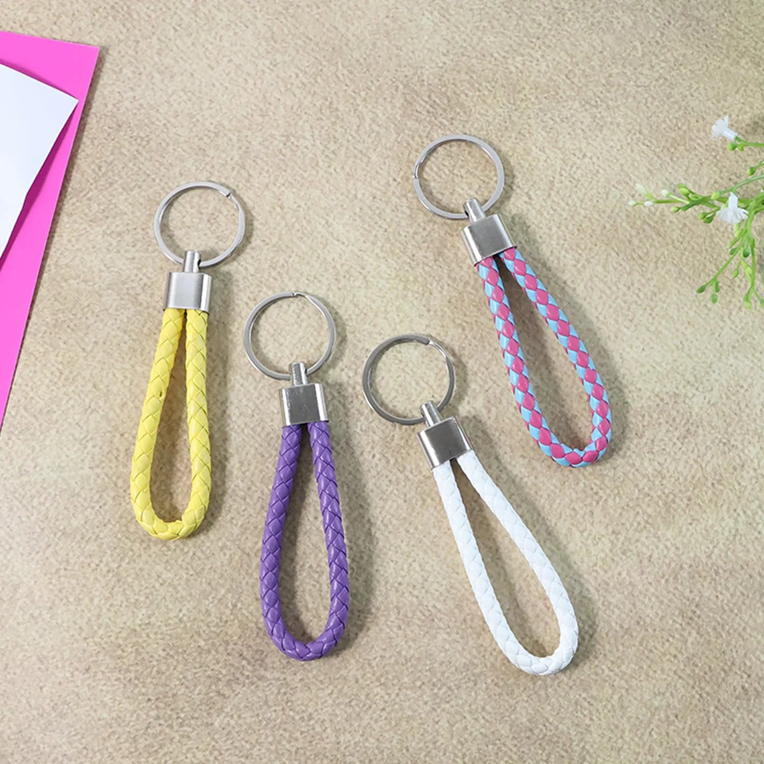 Braided Loop Keychain Set (4 Pc) - Zidbik