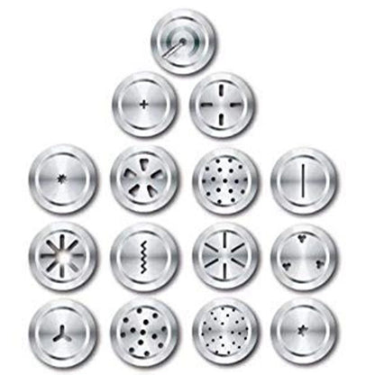 2327 15 In 1 Stainless Steel Kitchen Press With Different Parts - Zidbik