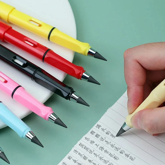 8868 2 In1 Everlasting Pencil Replaceable Head With Eraser Inkless Pencils Eternal Infinite Pencil Portable Everlasting Pencil Reusable Erasable Magic Pencils For Kids Painting Stationary Set (1 Pc) - Zidbik