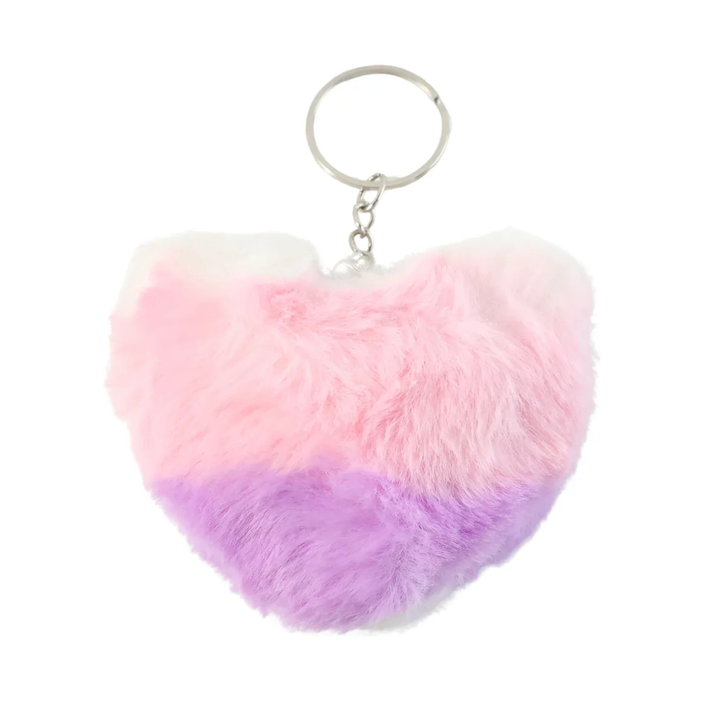 Soft Plush Cute Heart Keychain - 1 Pc - Zidbik