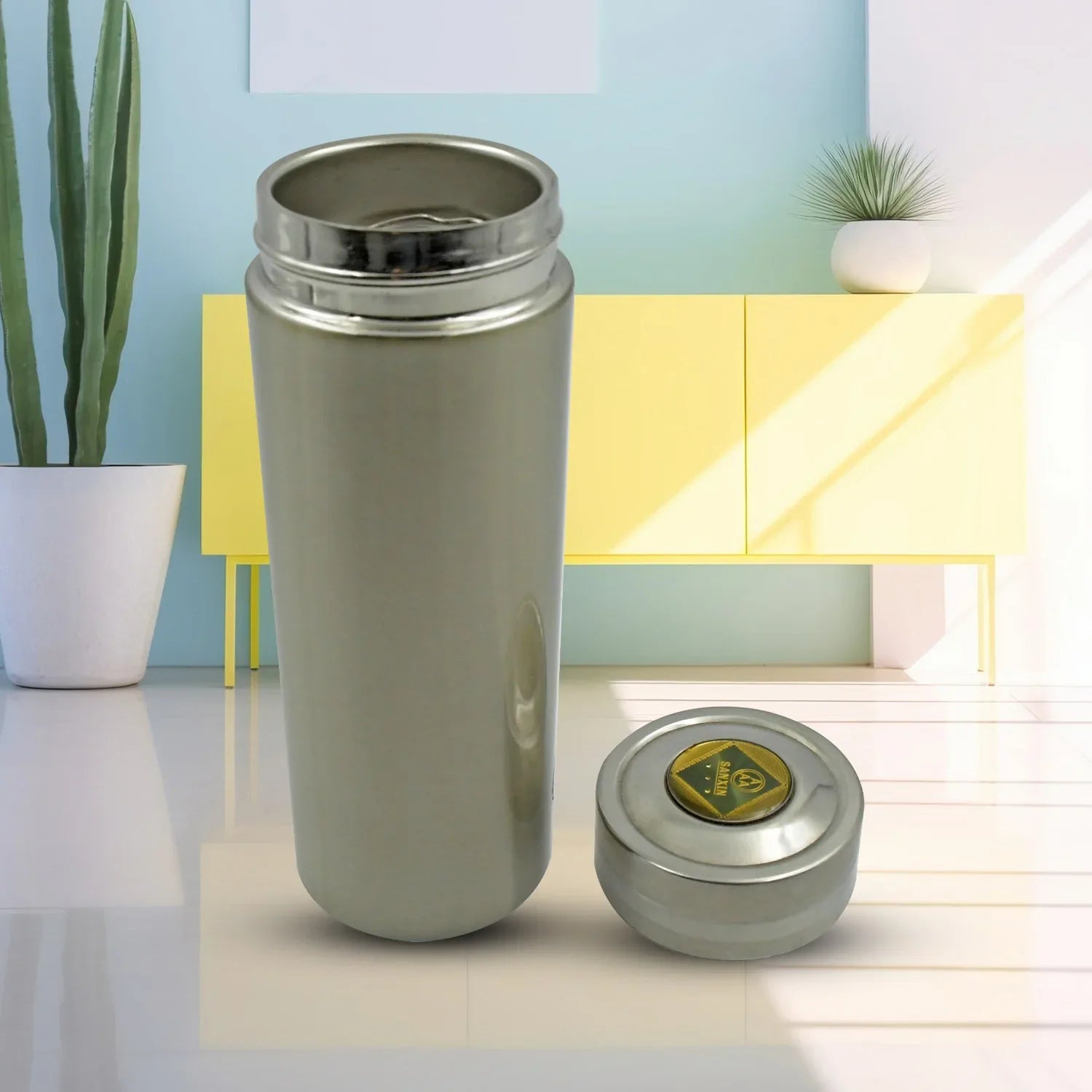 12517 Vacuum Insulated Stainless Steel Flask Water Beverage Travel Bottle Bpa Free Leakproof Portable For Officegymschool (1 Pc) - Zidbik