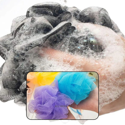 6074 Bath Shower Loofah Sponge Pouf Body Scrubber (Pack Of 6pcs) - Zidbik