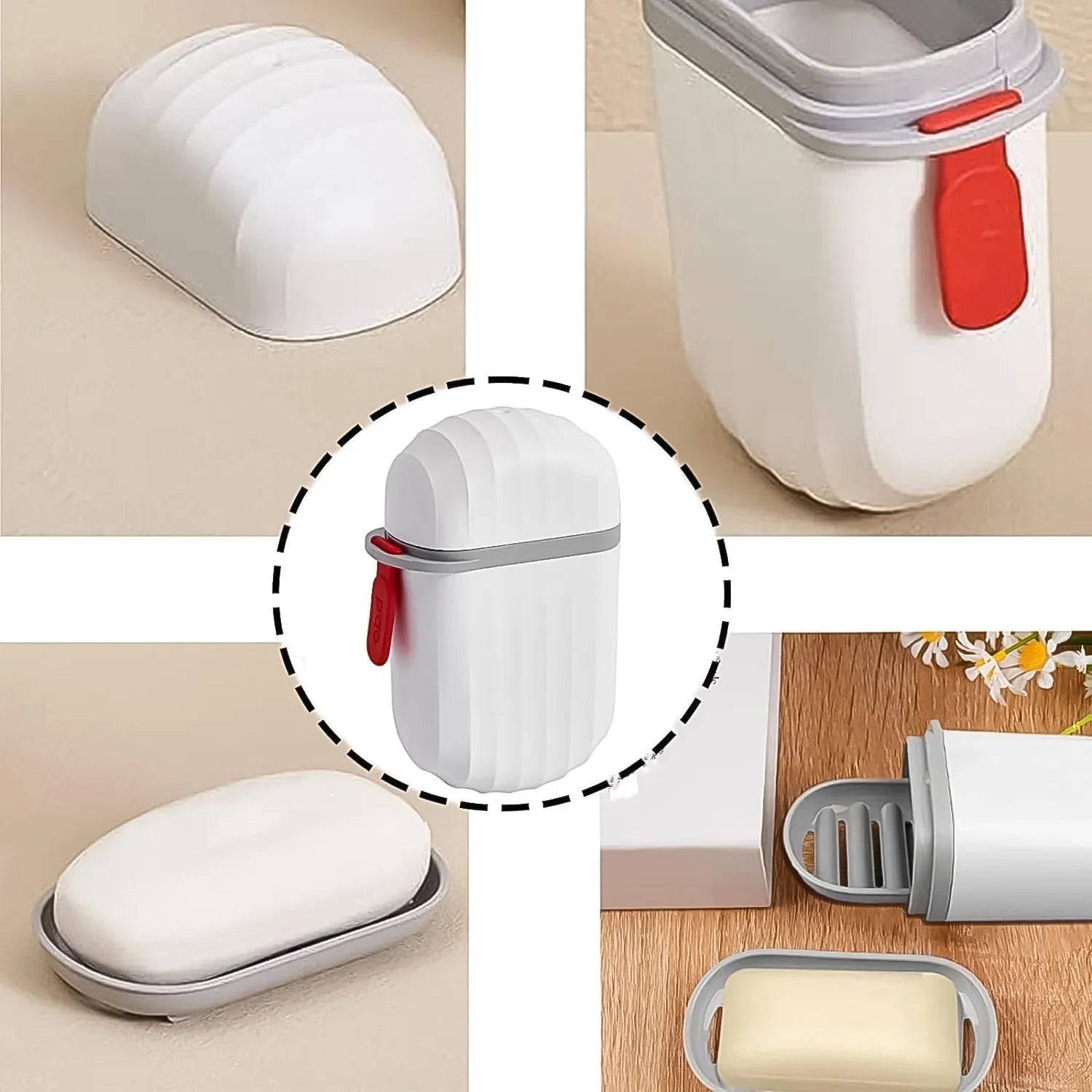 17895 Stylish And Practical Soap Holder For Travel Soap Box With Secure Seal And Non Leak Design Stylish Soap Box For Home Bathroom Hiking Travel Campingcapsule Soap Box (1 Pc) - Zidbik