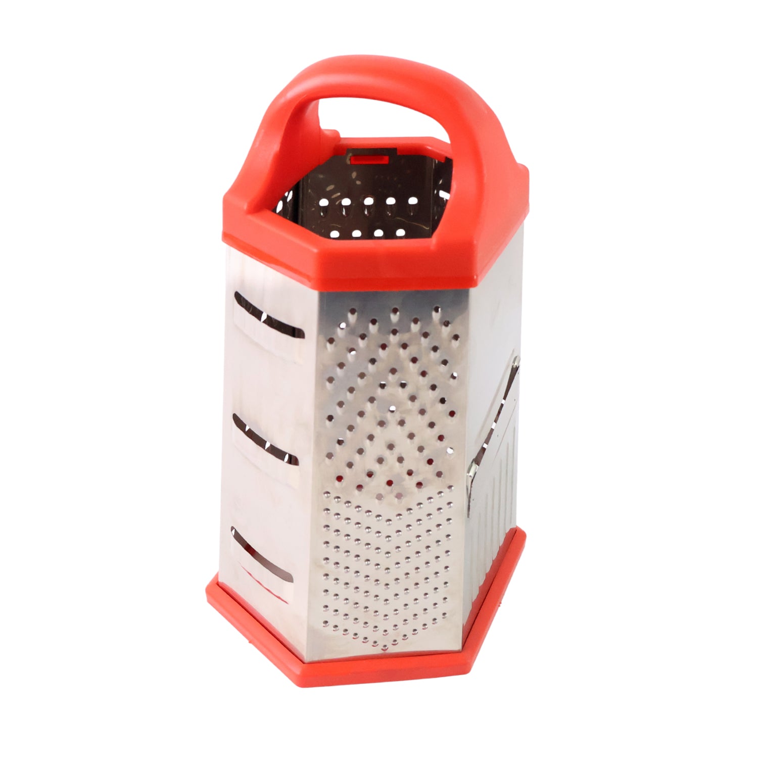 7-in-1 Heavy Duty Stainless Steel Box Grater With Ergonomic Handle (1 Pc) - Zidbik