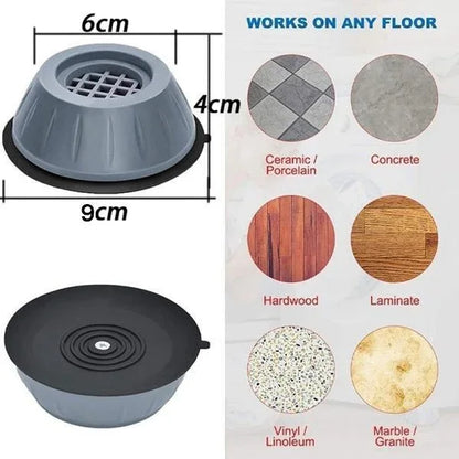 1706 Machine Leveling Feet Anti Walk Pads Shock Absorbed Furniture Lifting Base - Zidbik
