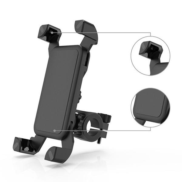 1456 Bike Phone Mount Anti Shake And Stable Cradle Clamp With 360 Rotation - Zidbik