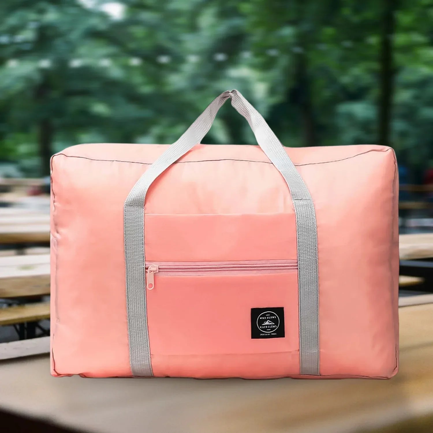 Large Capacity Luggage Bag Foldable Waterproof Travel Bag (1 Pc Mix Color) - Zidbik