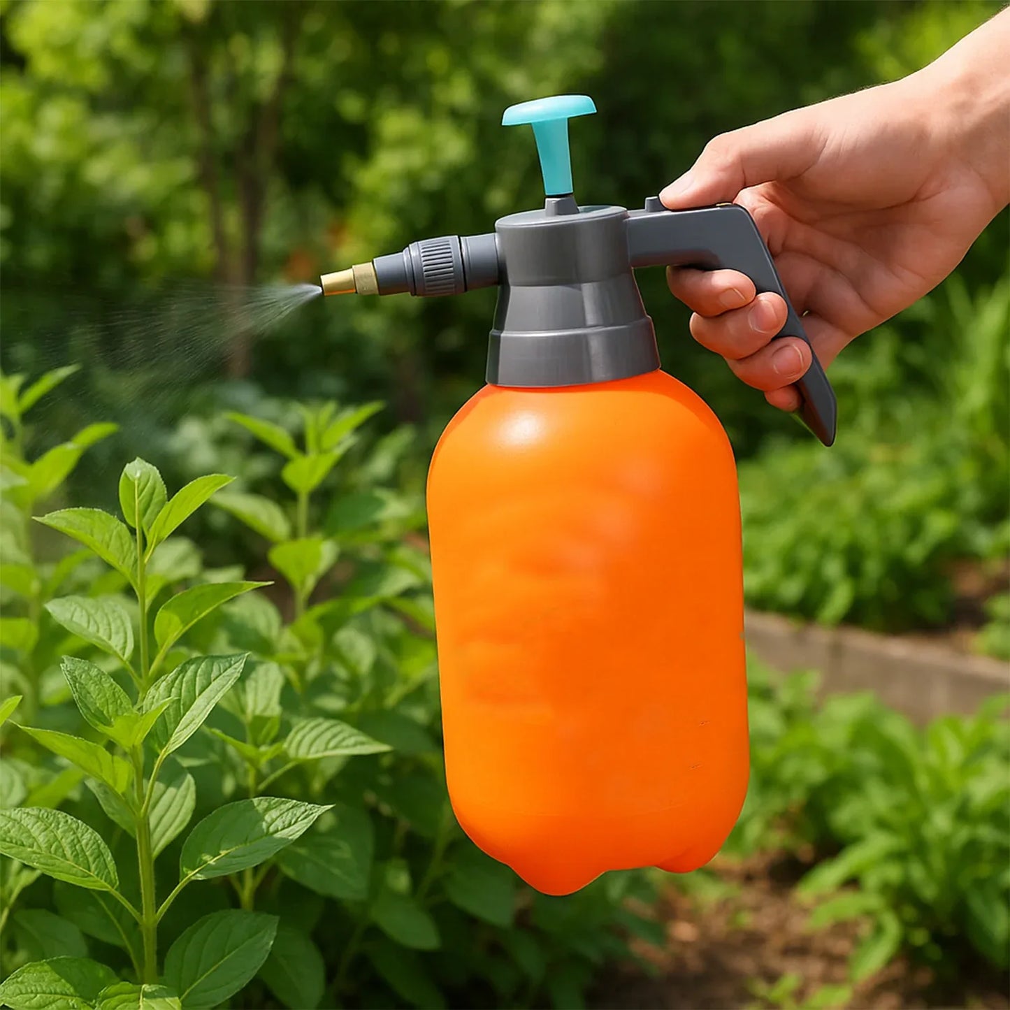0645 Water Sprayer Hand-held Pump Pressure Garden Sprayer - 2 L - Zidbik