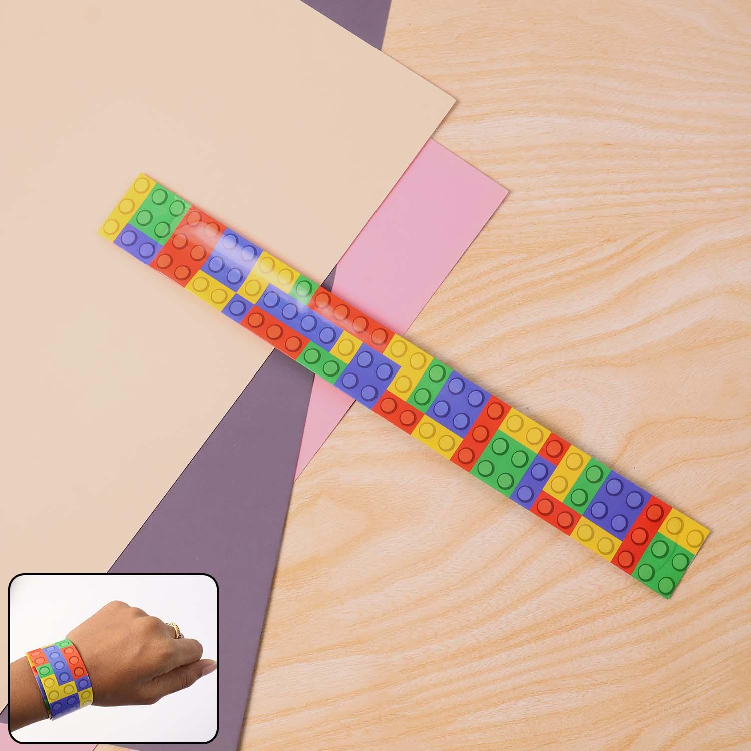 Colorful Snap Slap Bracelet Toy (1 Pc ) - Zidbik