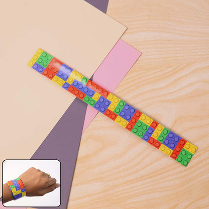 Colorful Snap Slap Bracelet Toy (1 Pc ) - Zidbik