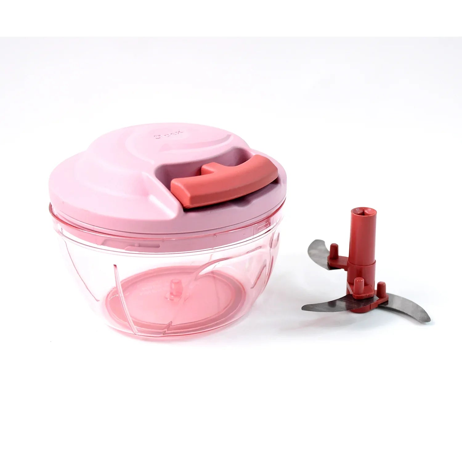 Apex Power-x Triple Stainless Steel Blades And Hand-pull Vegetable Chopper (500ml) - Zidbik
