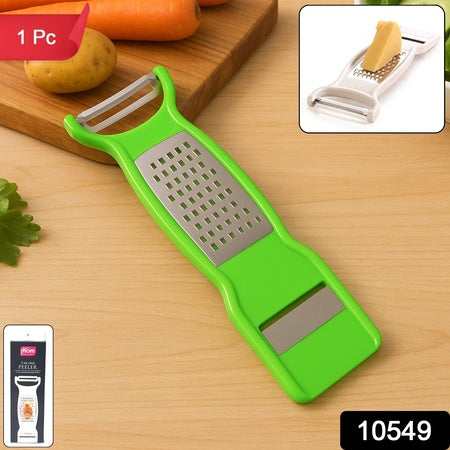 Supermom 3-in-1 Multi-functional Stainless Steel Vegetable  Fruit Peeler (1 Pc) - Zidbik
