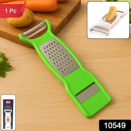 Supermom 3-in-1 Multi-functional Stainless Steel Vegetable  Fruit Peeler (1 Pc) - Zidbik